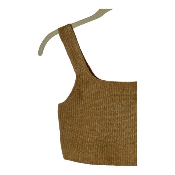 Everlane Camel Yak And Wool Blend The Cozy Stretch Knit Cropped Tank Size XS NWT - Picture 5 of 10